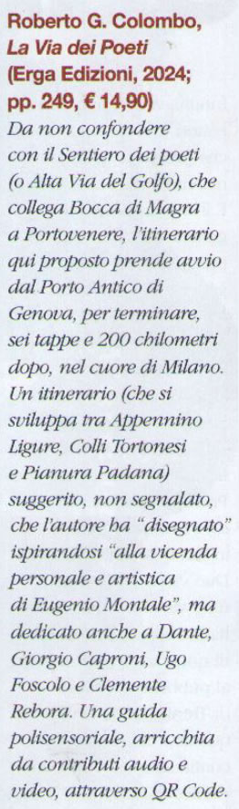 Recensione - La Via Dei Poeti - La Traccia